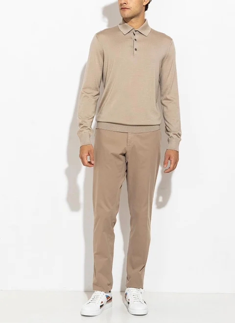 Полошърт от кашмир и коприна Zegna — снимка 2