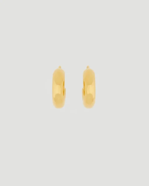 Handcrafted Brass Hoop Earrings — снимка 2
