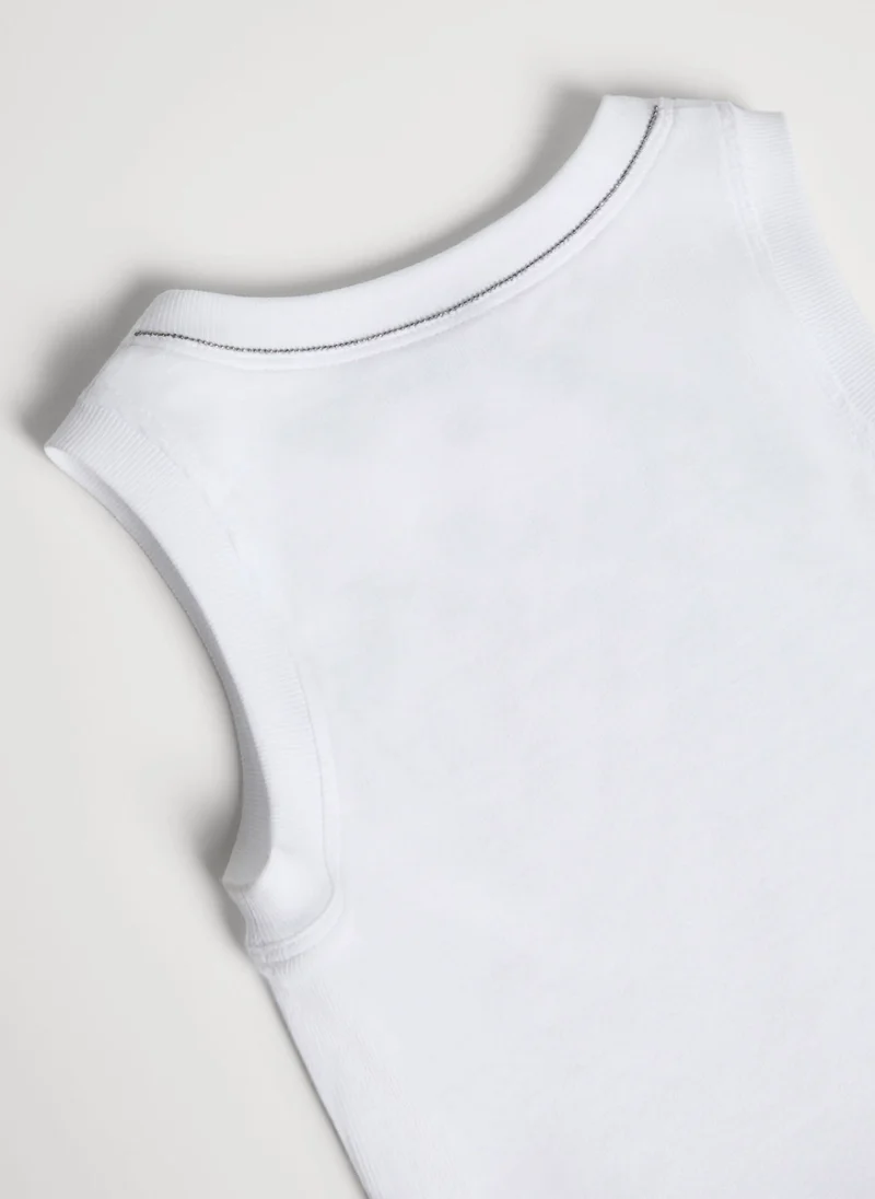 Топ с монили Brunello Cucinelli Kids 12 — снимка 5