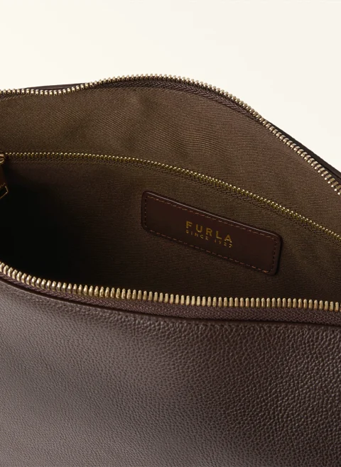 Кожена чанта Furla Debby Cioccolato — снимка 4
