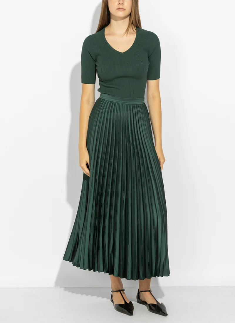 Втален тишърт от фино плетиво Weekend Max Mara Wkdtenente