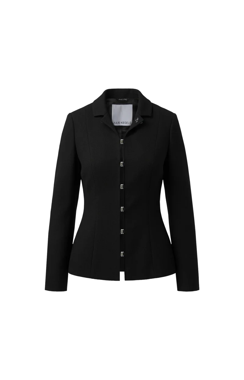 Fitted Hook-Front Jacket