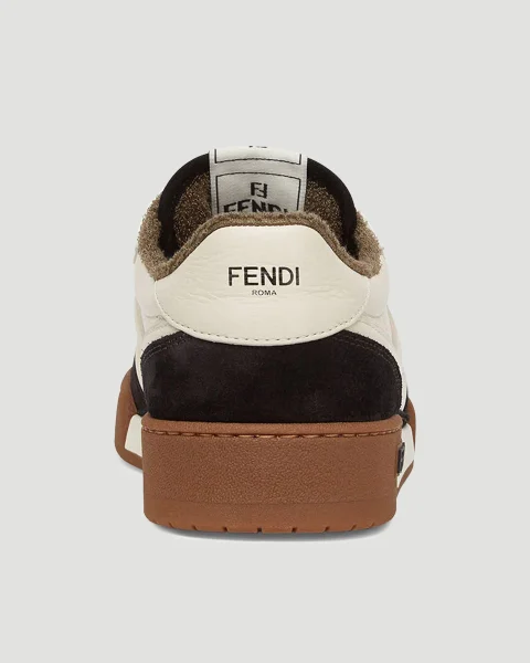 Fendi Match Sneakers in Black Suede — снимка 4