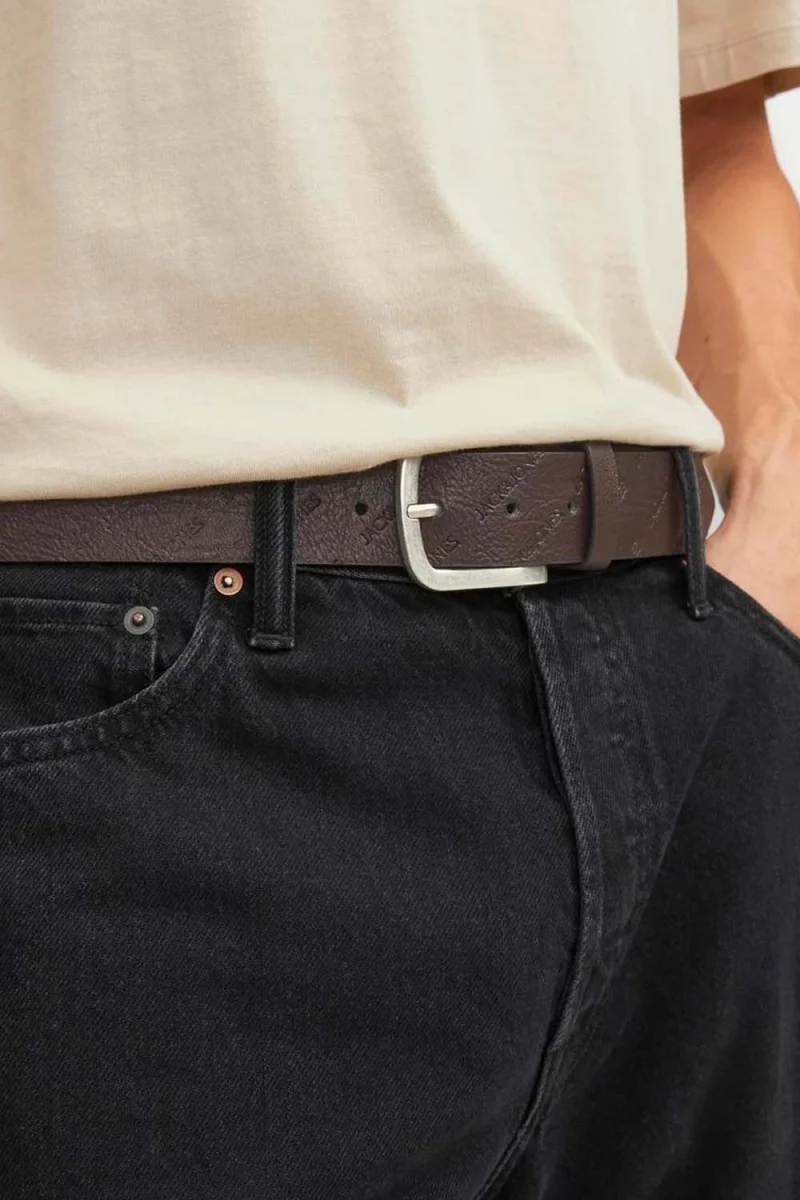 Колан Jacharry Embossed Belt 12236466 19-1322 TCX brown stone — снимка 2