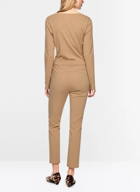 Втален панталон с метални детайли 'Silea' Marc Cain Collections — снимка 3
