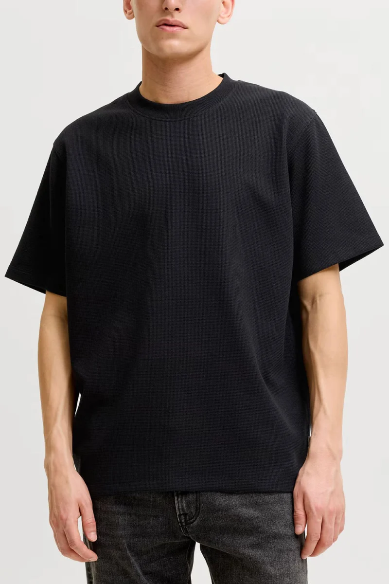 T-Shirt Jjeaustin 12278952 C-N10 black — снимка 2