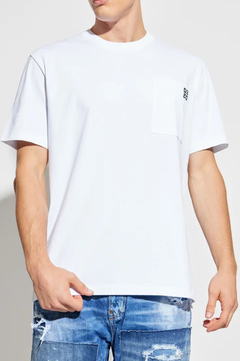T-Shirt S74GD1475D20033 963 white + black — снимка 2
