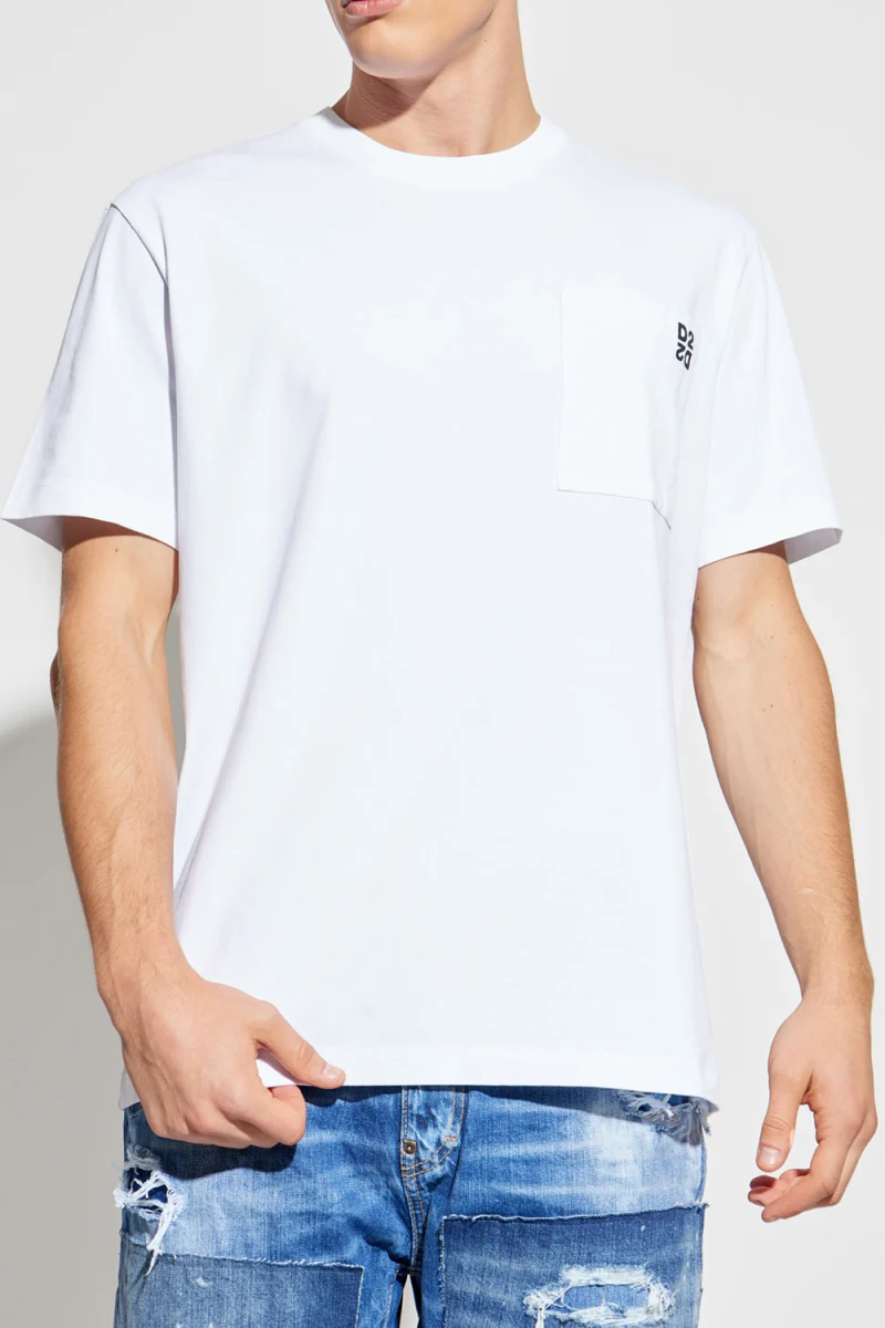 T-Shirt S74GD1475D20033 963 white + black — снимка 2