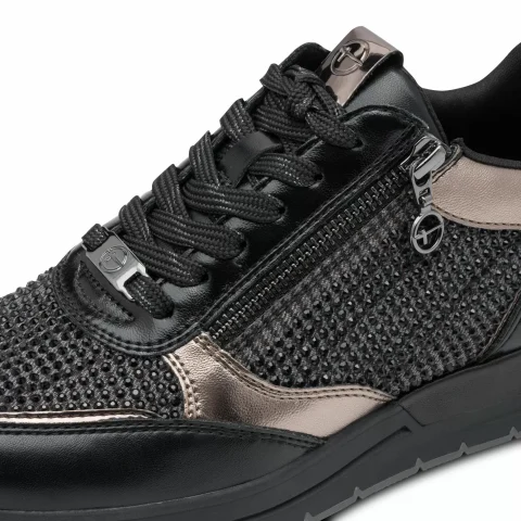 Дамски Сникърс TAMARIS – 1-23832-44-043 BLACK GLAM — снимка 4