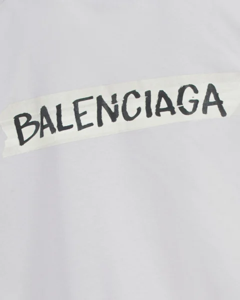 Masking Tape T-Shirt in White — снимка 4
