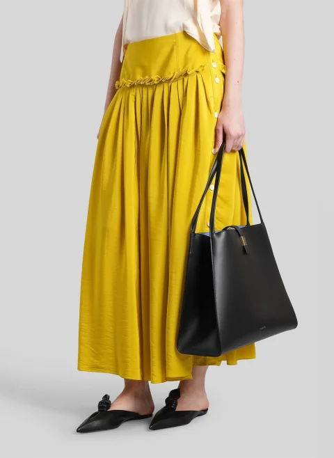 Дълга пола с плисиран дизайн Lanvin — снимка 2