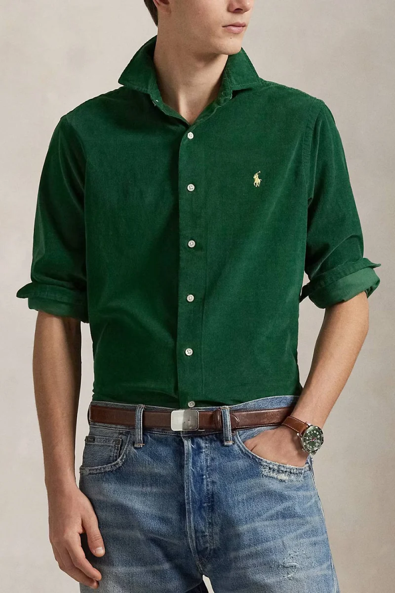 Риза Cuestbbppcs-Long Sleeve 710P00518006 300 green — снимка 2