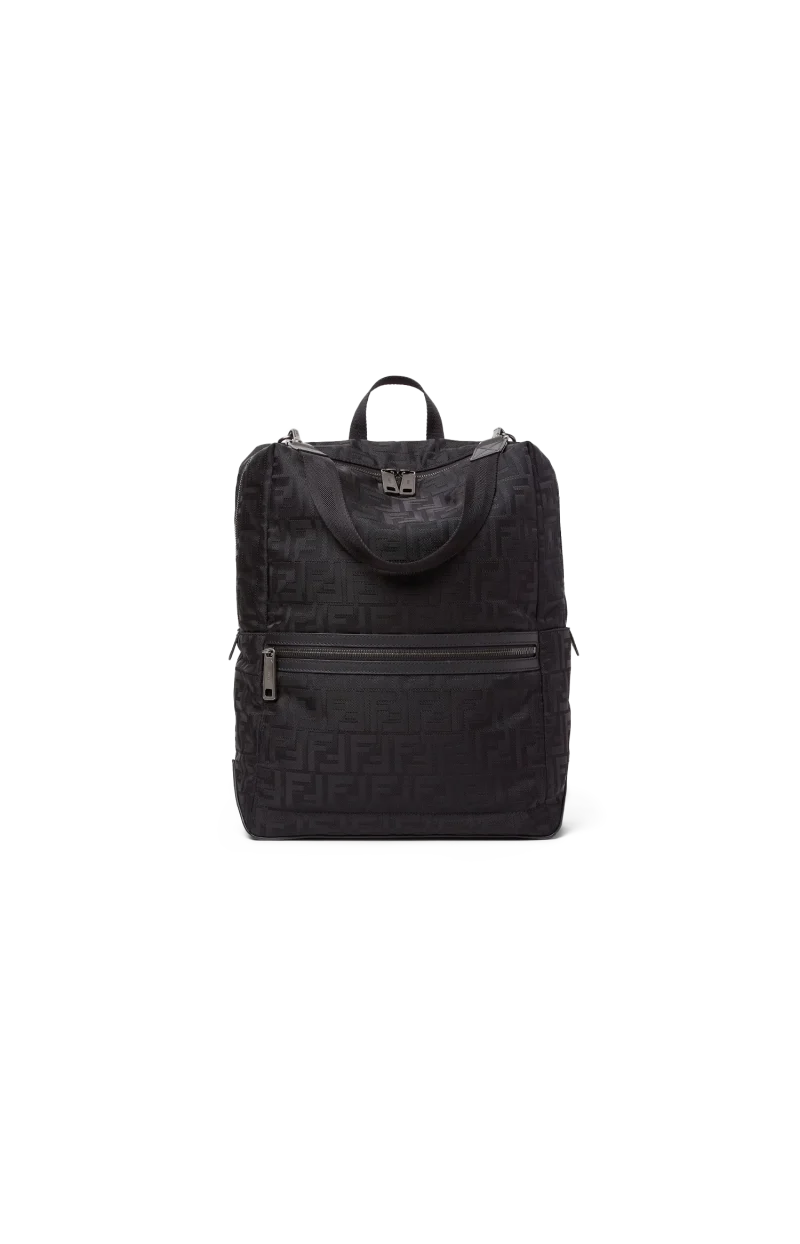 Black FF Nylon Backpack