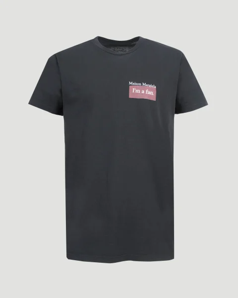 Logo Patch T-Shirt in Grey