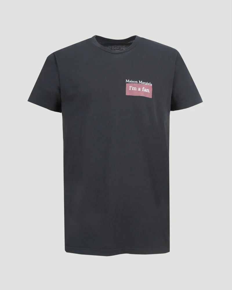 Logo Patch T-Shirt in Grey