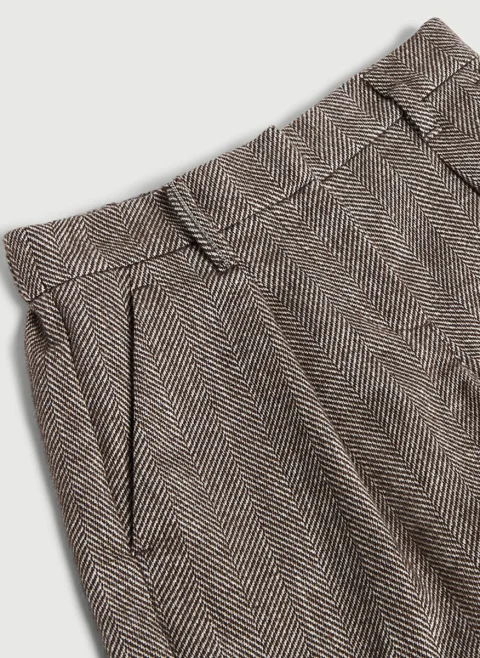 Елегантен къс панталон 'Chevron' Brunello Cucinelli Kids 8-10 — снимка 3