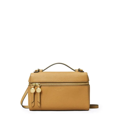 Дамска бежова чанта Slim Romy TORY BURCH — снимка 1