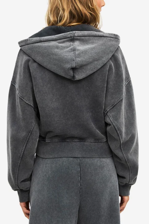 Жилетка Cropped Fullzip With Seaming DLWF000064 vintage grey — снимка 2