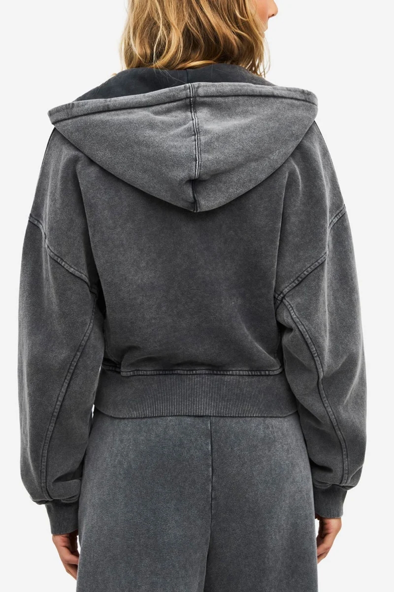 Жилетка Cropped Fullzip With Seaming DLWF000064 vintage grey — снимка 2