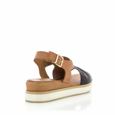 Дамски Сандали На Платформа CARLO FABIANI – 133.1087 BLACK/COCONUT 01 — снимка 2