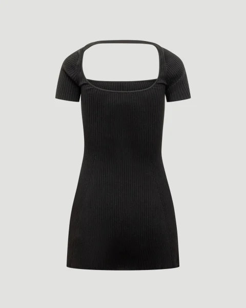 Hyperbole Rib Knit Mini Dress — снимка 4