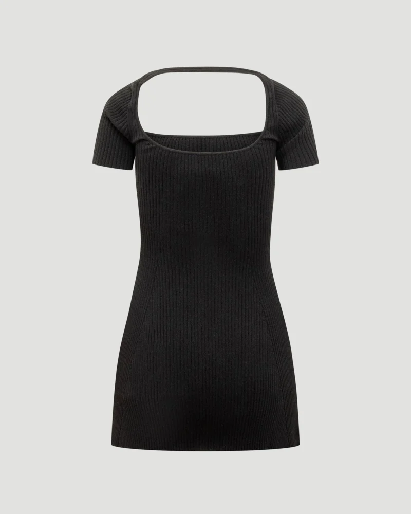Hyperbole Rib Knit Mini Dress — снимка 4