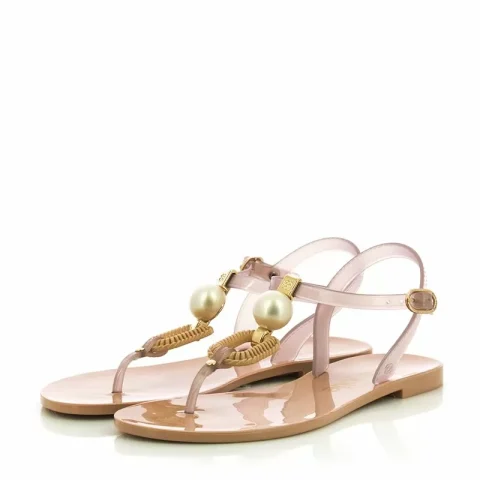 Дамски Плажни Сандали PETITE JOLIE – PJ7068 NUDE — снимка 3