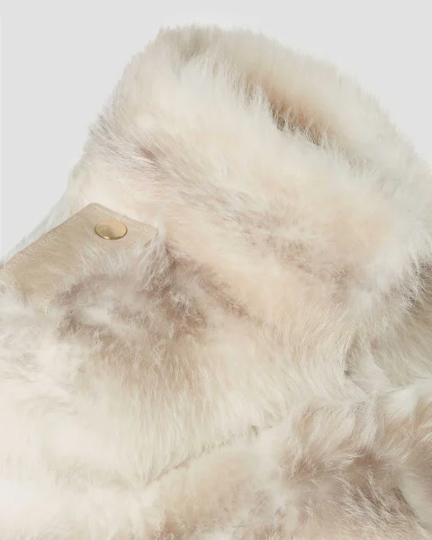 White Dorsato Shearling Jacket — снимка 2