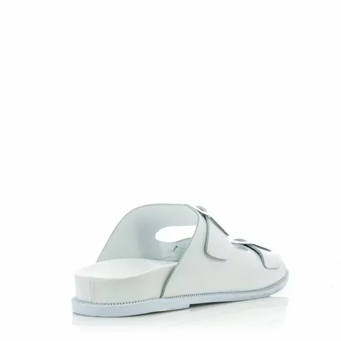 Дамски равни чехли VERANO – 030.24.059 ALL WHITE — снимка 2