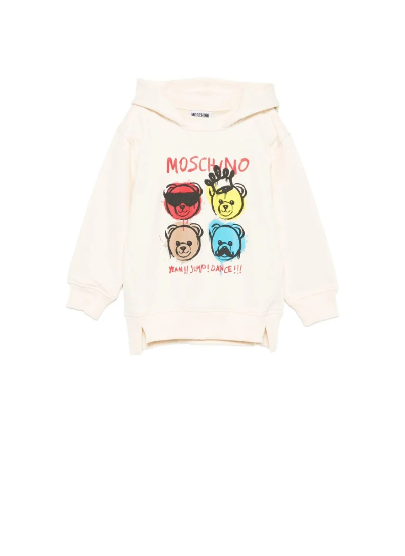 Суитшърт с принт 'Jump, Dance' Moschino Kids