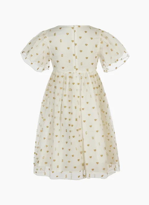 Рокля с принт Moschino Kids — снимка 2