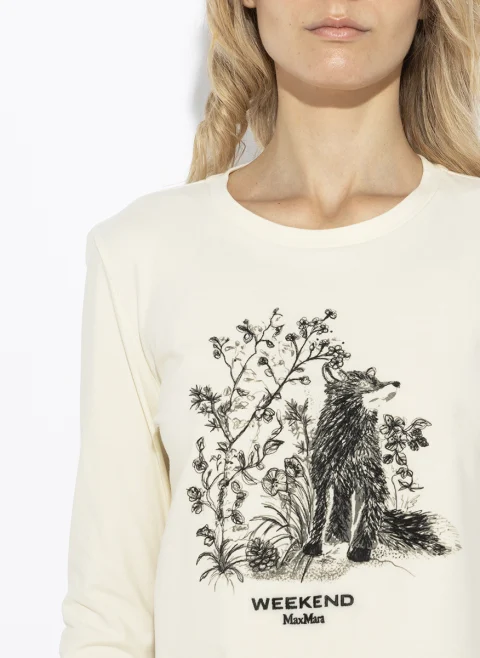 Блуза с принт Weekend Max Mara Wkdcestino — снимка 6