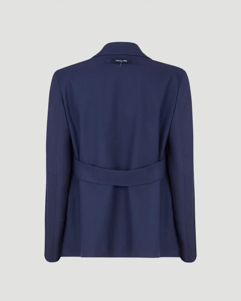 Wool Jacket in Navy — снимка 2