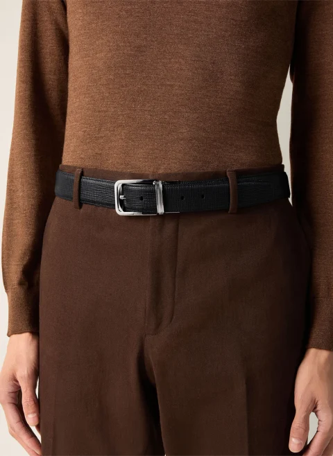 Колан от естествена кожа Zegna — снимка 3