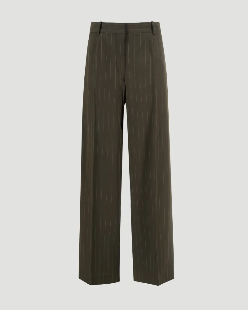 Wide Flannel Trousers