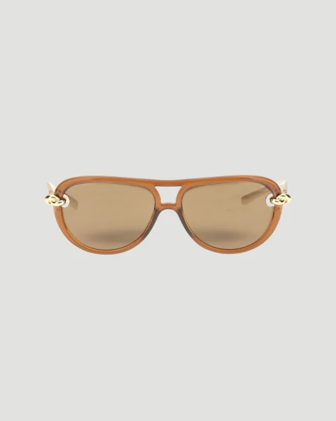Aviator Knot Sunglasses Brown