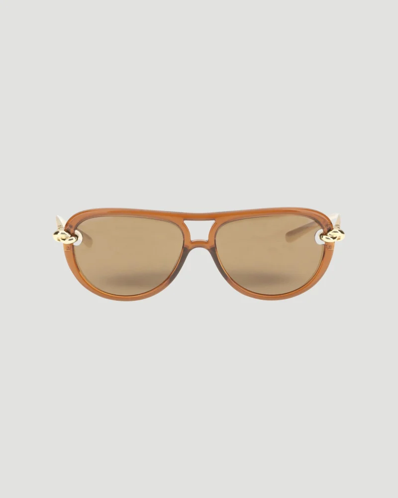 Aviator Knot Sunglasses Brown