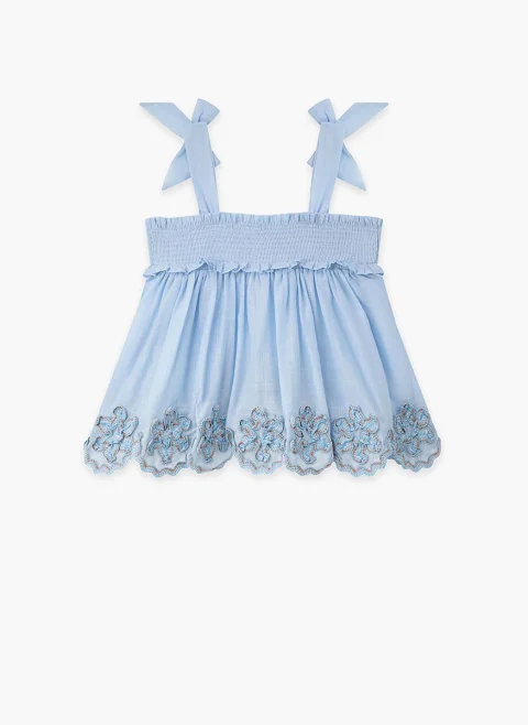 Топ с бродерия 'Cascadian' Zimmermann Kids — снимка 2