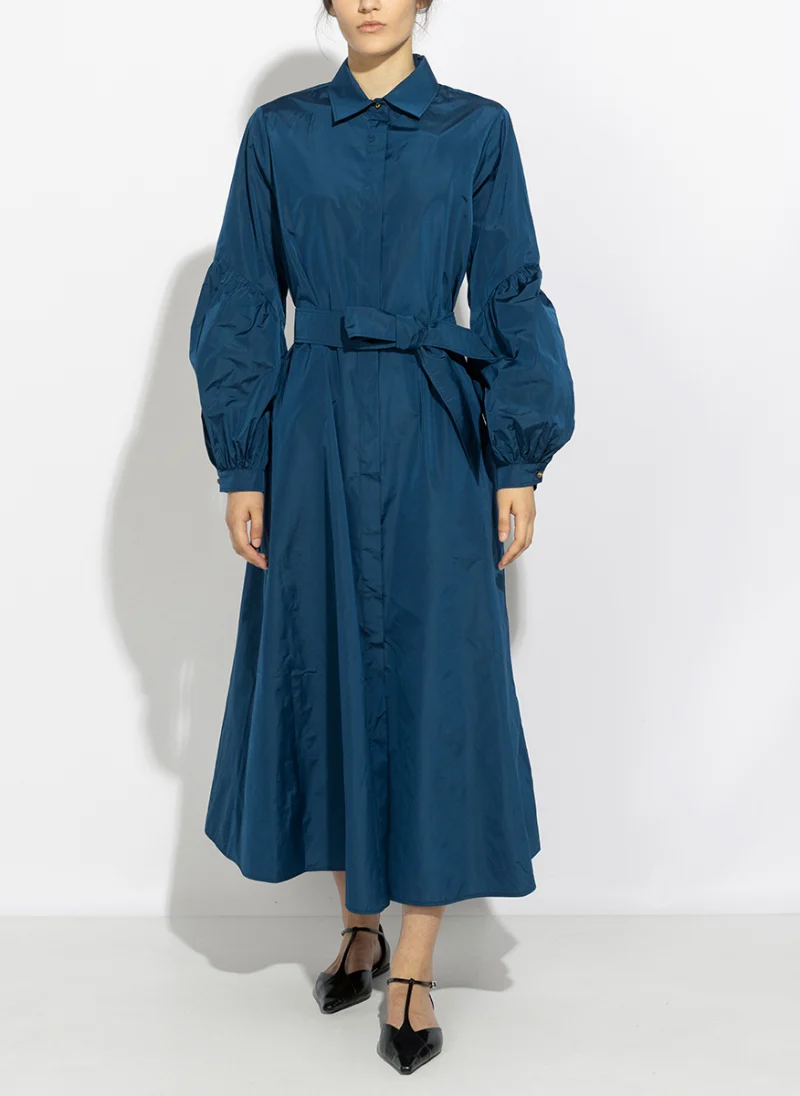 Рокля-риза от тафта Max Mara Mxmbaruffa
