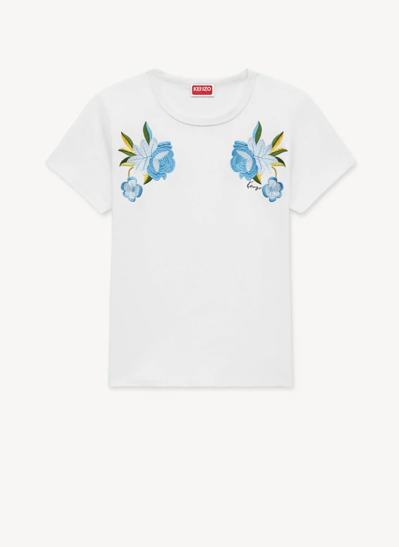 Тишърт с флорална бродерия 'Wildflower' Kenzo — снимка 5