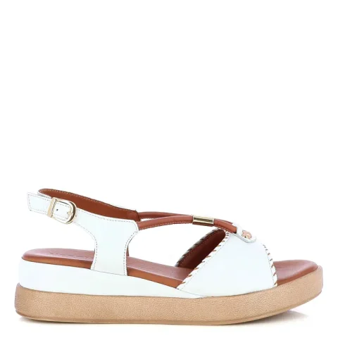 Дамски Сандали На Платформа VERONELLA – 030-166-0263 WHITE/COCONUT