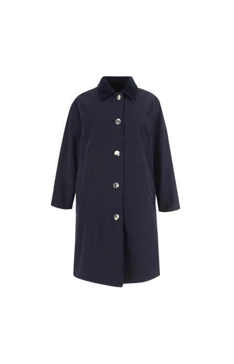 Etoli Reversible Coat in Navy