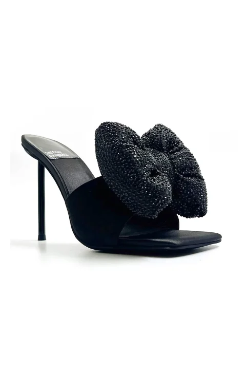 Сандали Bow-Down-J Mules 0101004060 black — снимка 2