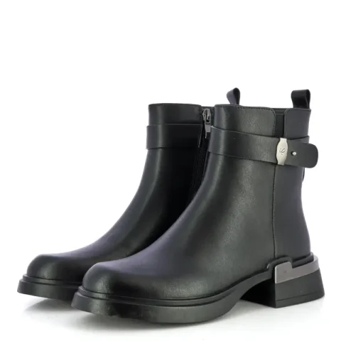 Дамски Равни Боти CARLO FABIANI – 6884572 BLACK LEATHER — снимка 3