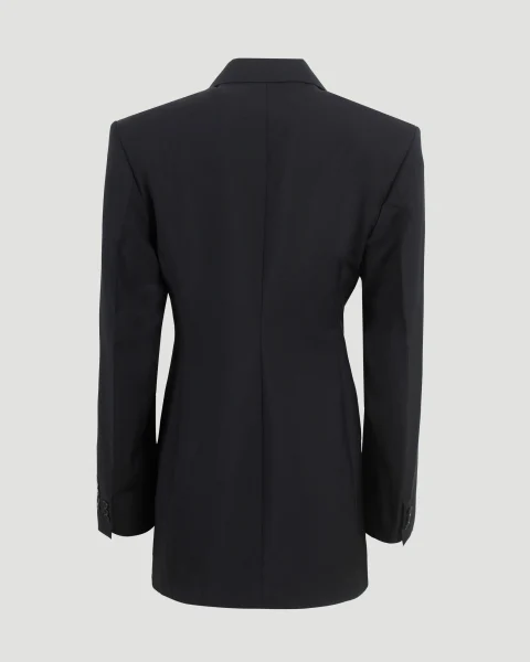 Black Wool Mohair Blazer Dress — снимка 2