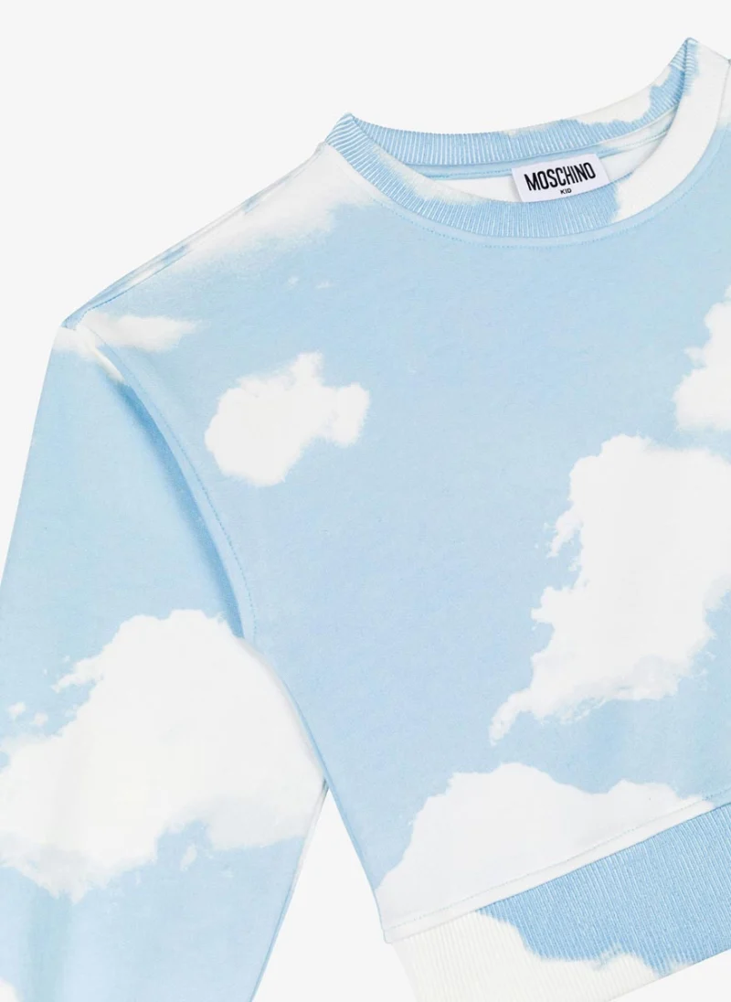 Блуза с тематичен принт Moschino Kids — снимка 2