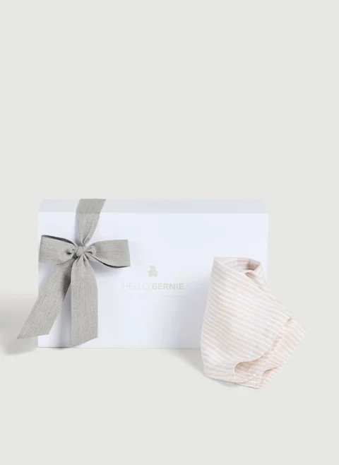 Раиран панталон от лен Brunello Cucinelli Kids 24-36M — снимка 4