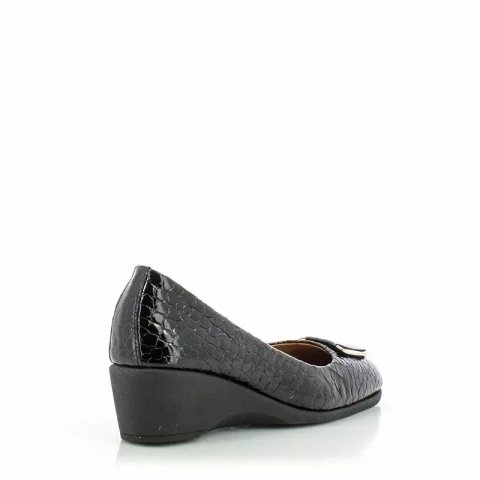 Дамски Обувки На Платформа VERONELLA – 25140128 BLACK CROCCO — снимка 3