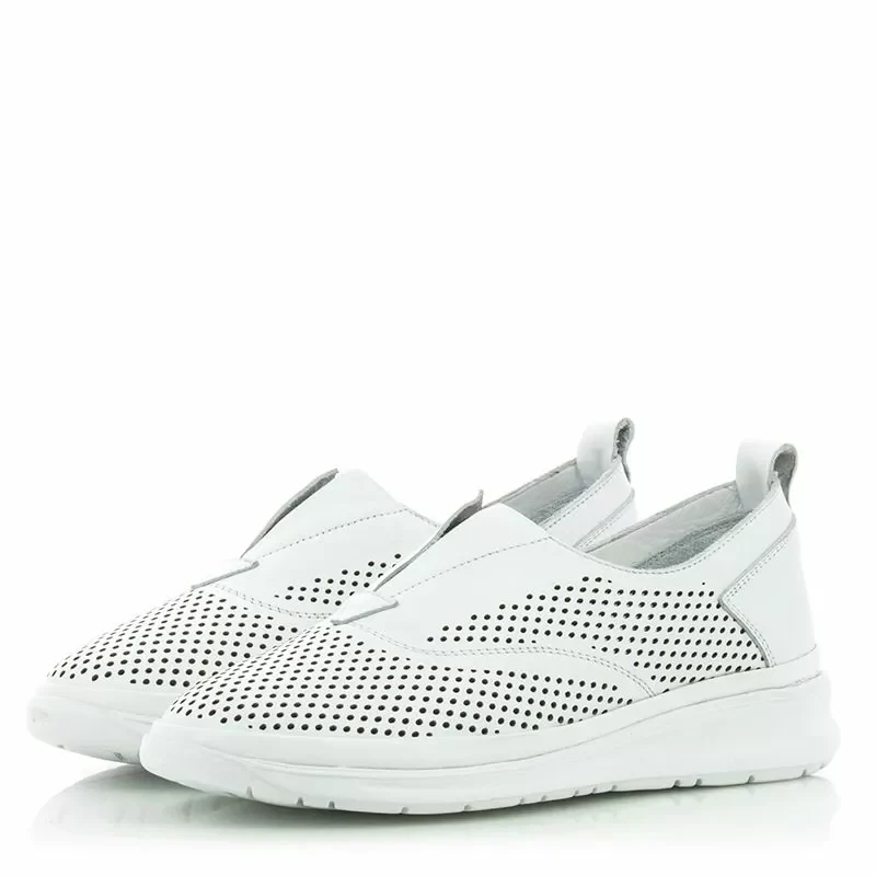Дамски Ежедневни VENEZIA – 154-56 LEATHER WHITE — снимка 3