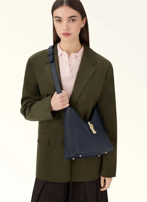 Мини чанта Furla Goccia Ink Blue — снимка 8